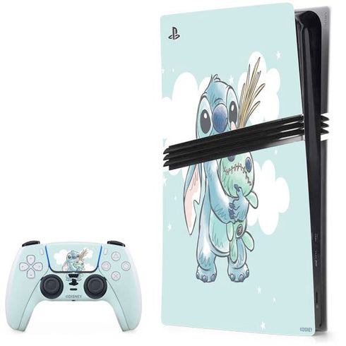 Disney Lilo and Stitch Stitch and Scrump PS5 Pro Bundle Skin